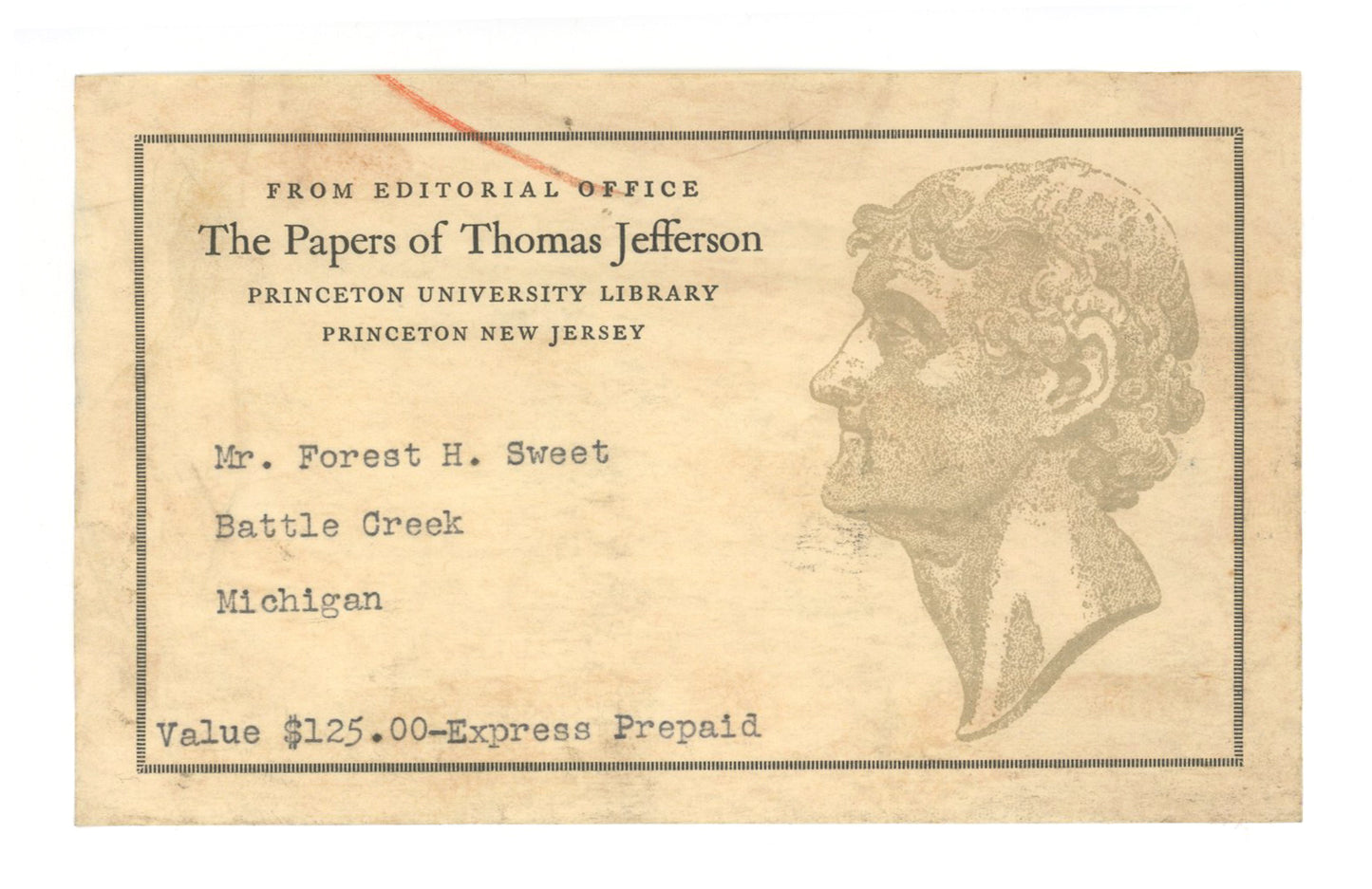 The Manuscript Society Chooses JG Autographs for the Sale of the Forest H. Sweet Archive