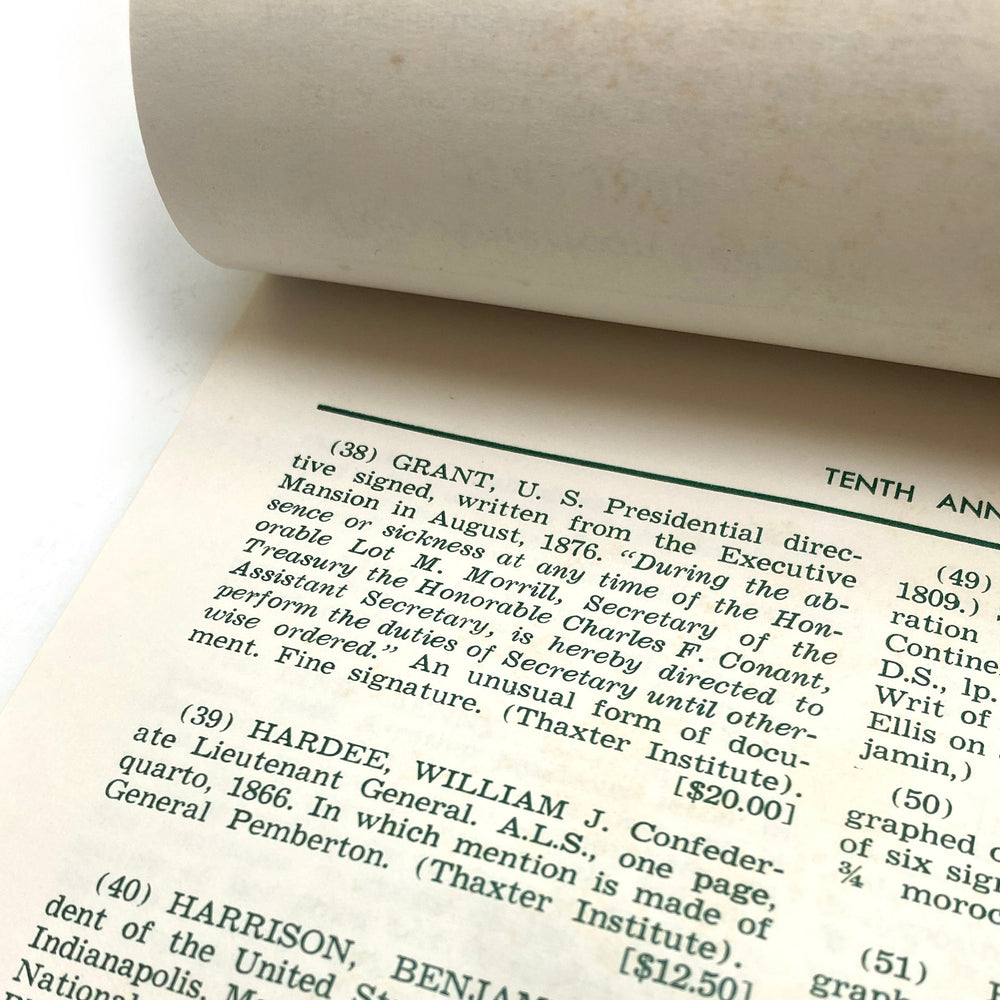 1957 Manuscript Society 10th Annual Auction Catalog: A Time Capsule of Autograph History