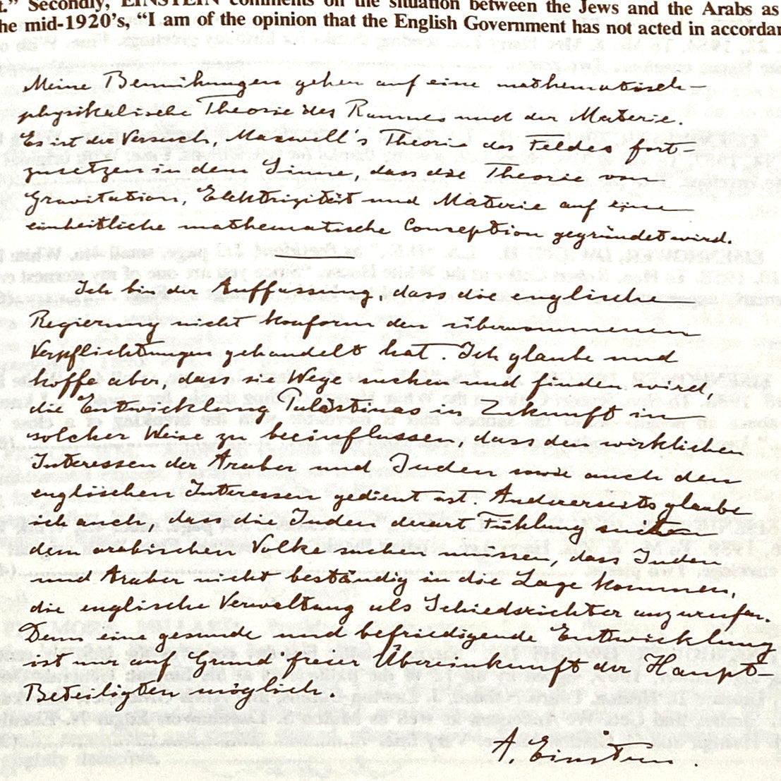 February 21, 1974 | Charles Hamilton Auctions Off Manuscript Autographed by Albert Einstein for $1,450