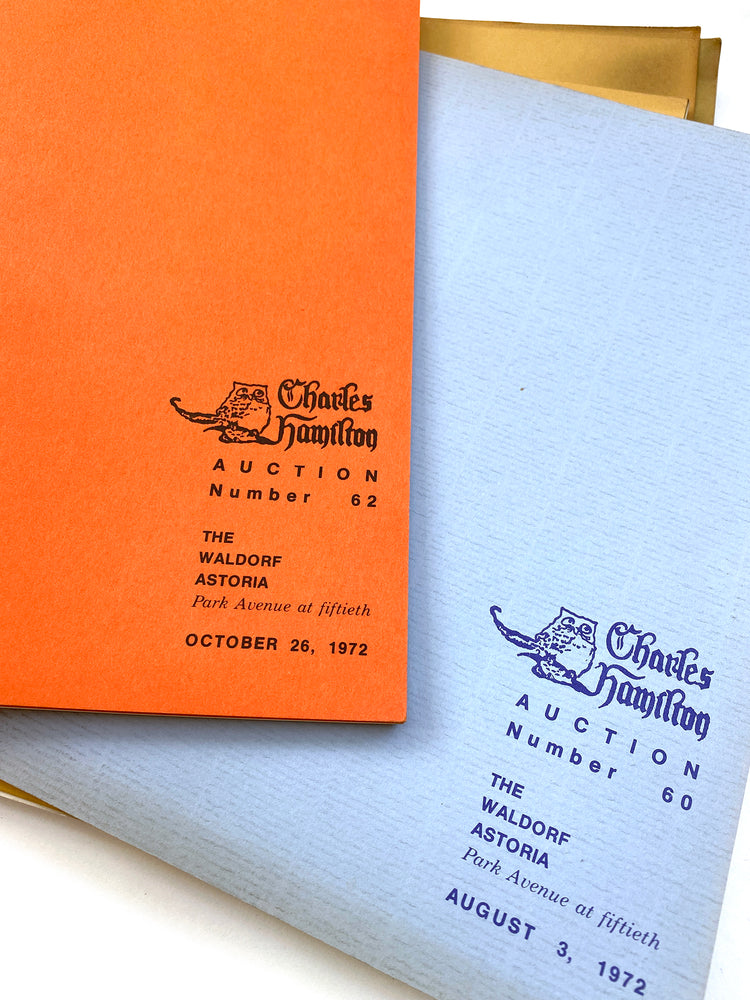 October 26, 1972 | Charles Hamilton Offers a George Washington Library Book for $3,500 and a Signature for $250