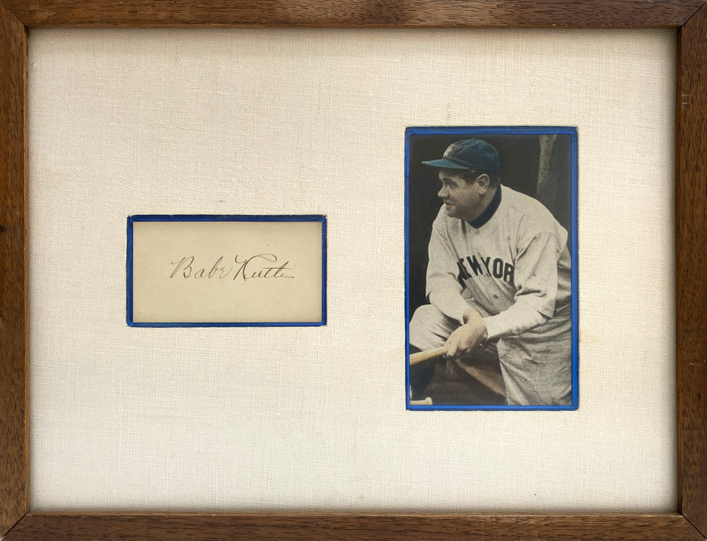 A Beautiful BABE RUTH Autograph Will Be Offered In This Months HISTORY & CULTURE Auction