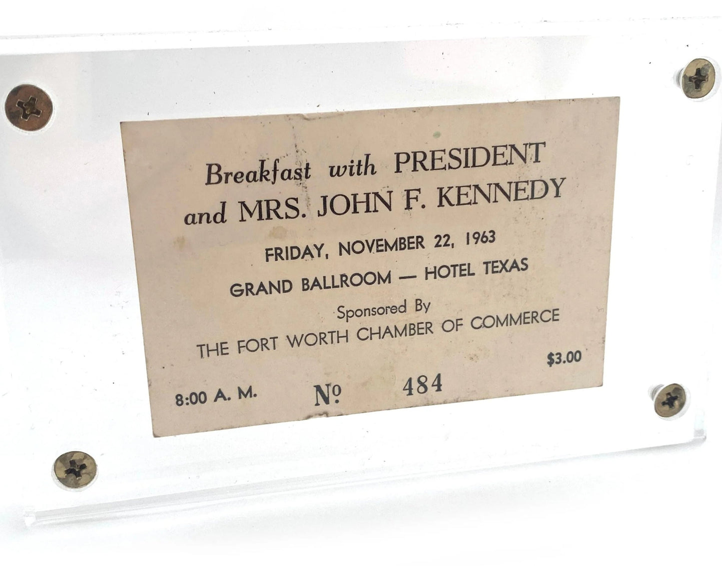 COLLECTING CAMELOT: THE JFK LEGACY PART II Auction Delivers Strong Results as JFK Collectibles Surge Past Estimates